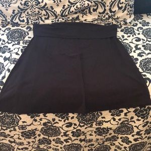 Brown knit skirt